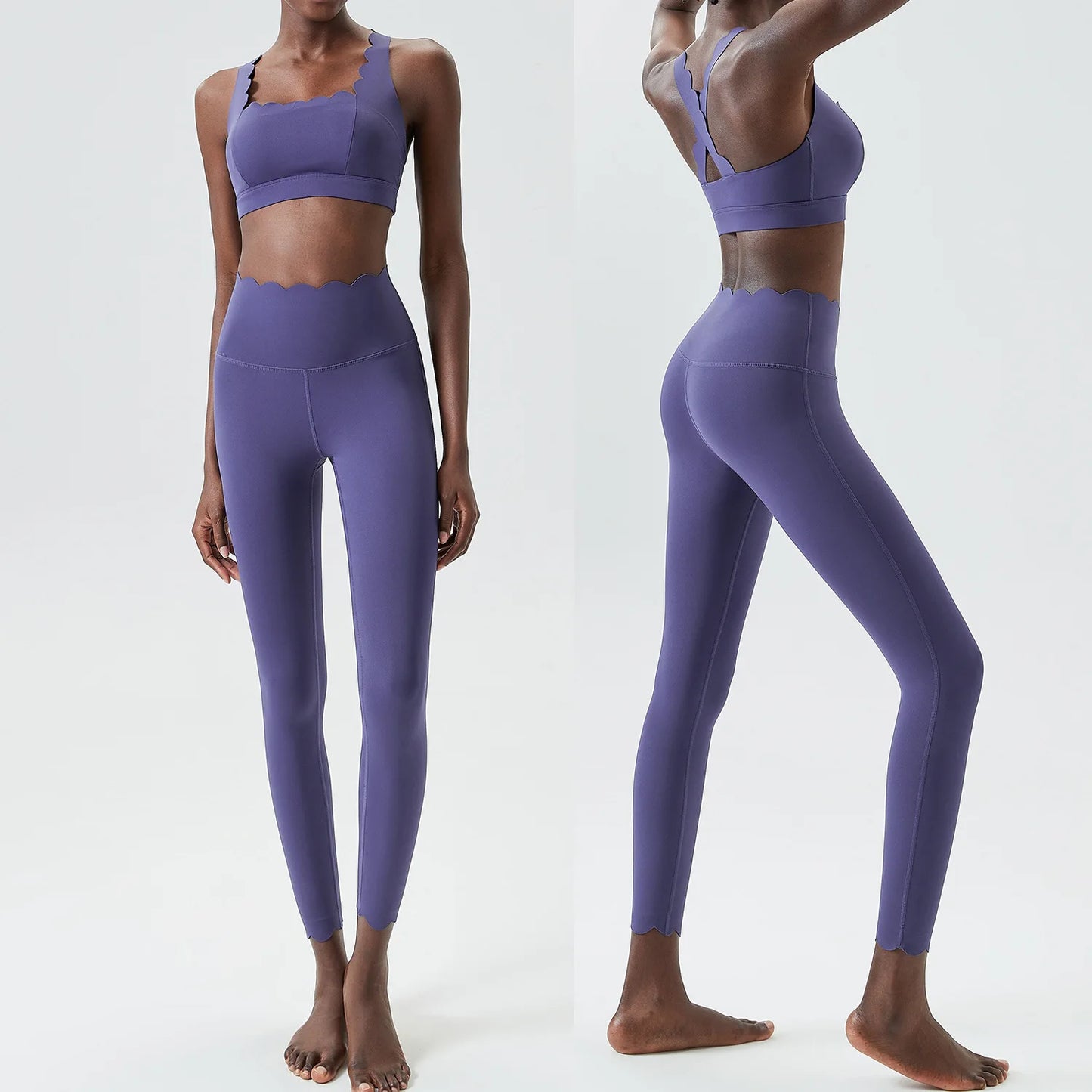 Two Pieces Yoga Set Super Streth Slim Fit