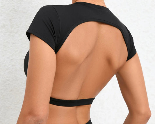 Breathable Backless Top