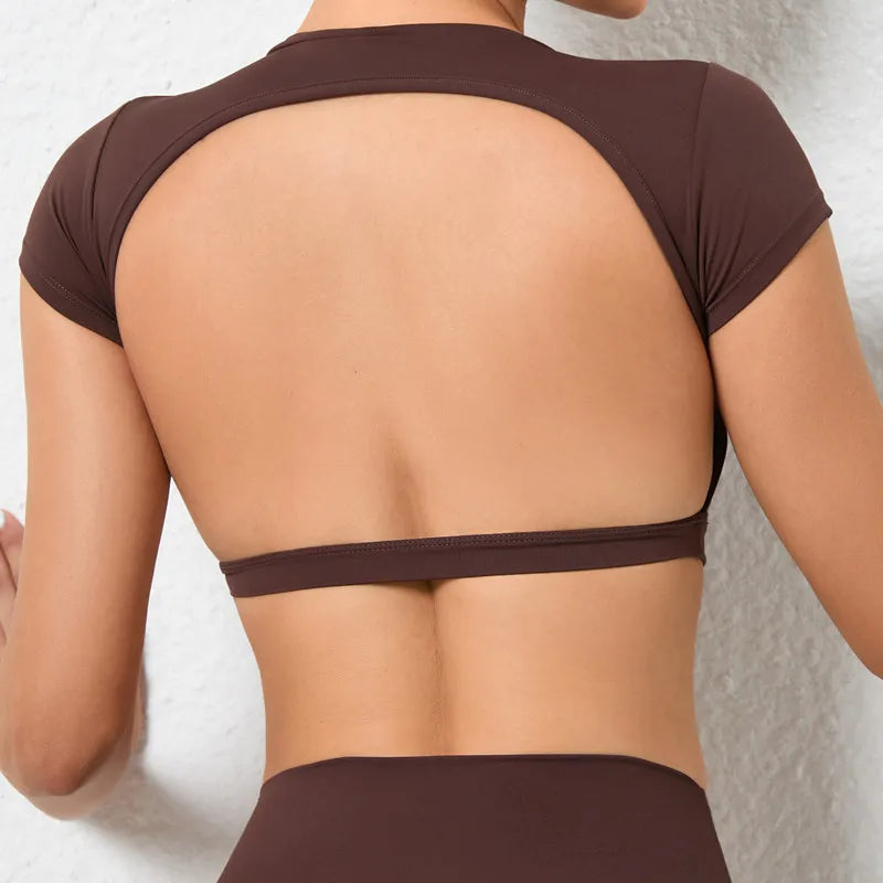 Breathable Backless Top