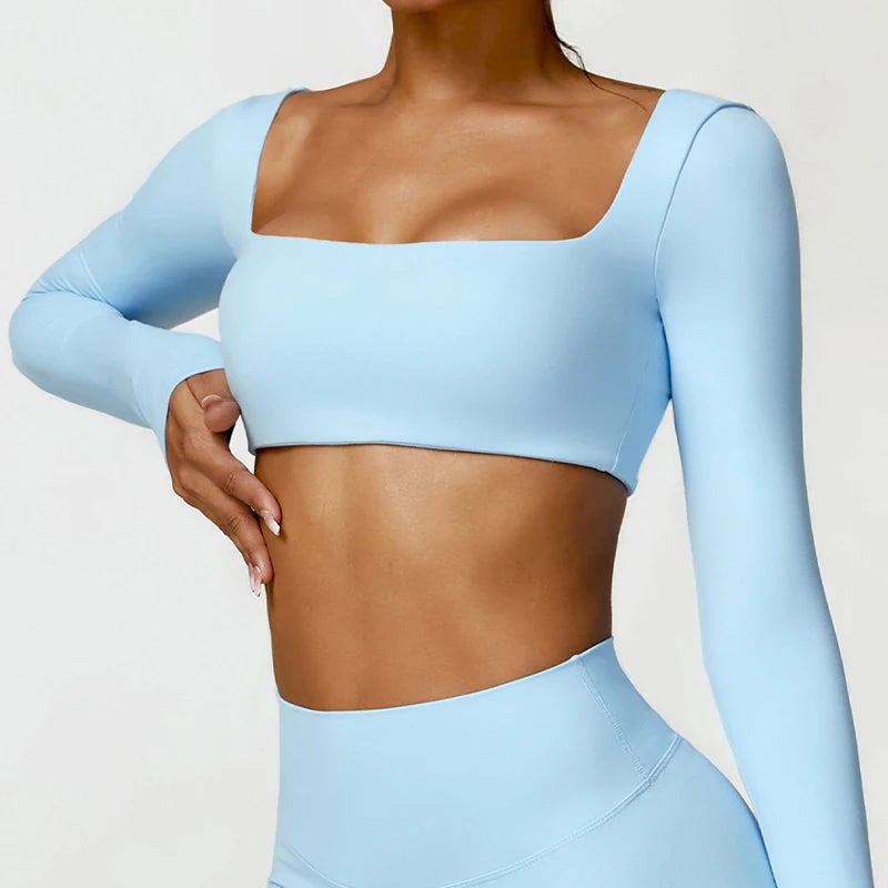 Square Neck Gym Top