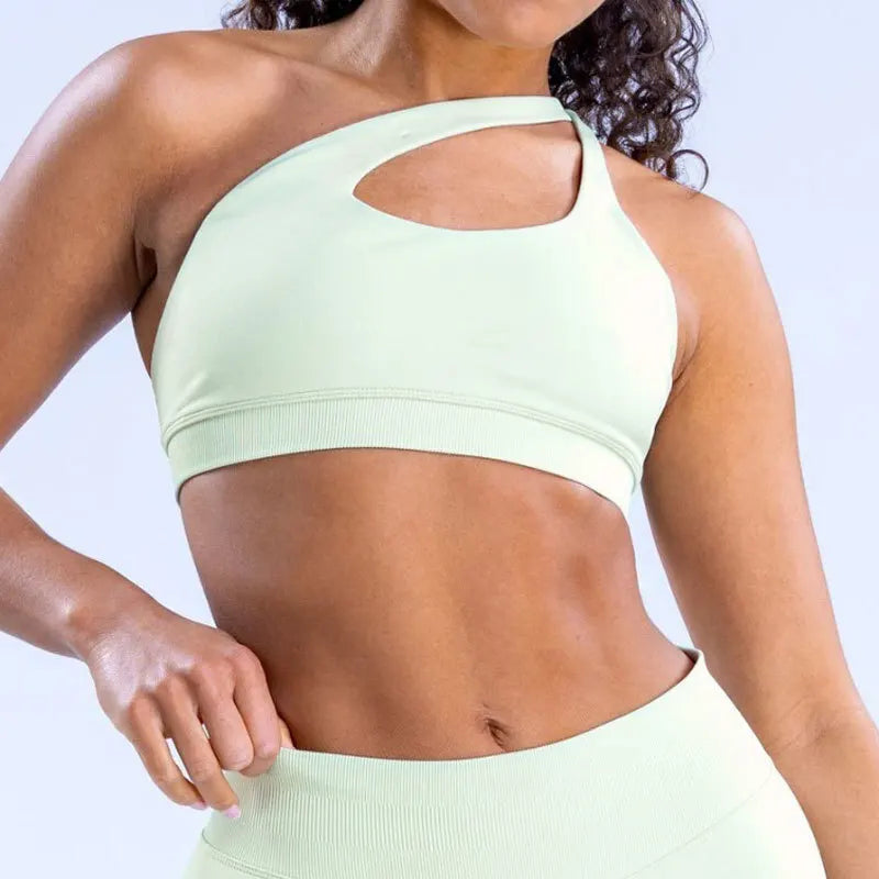 Seamless Asymmetric Sports Bra