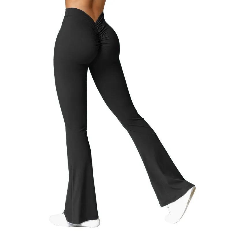 V-back High Waist Push Up  Leggings