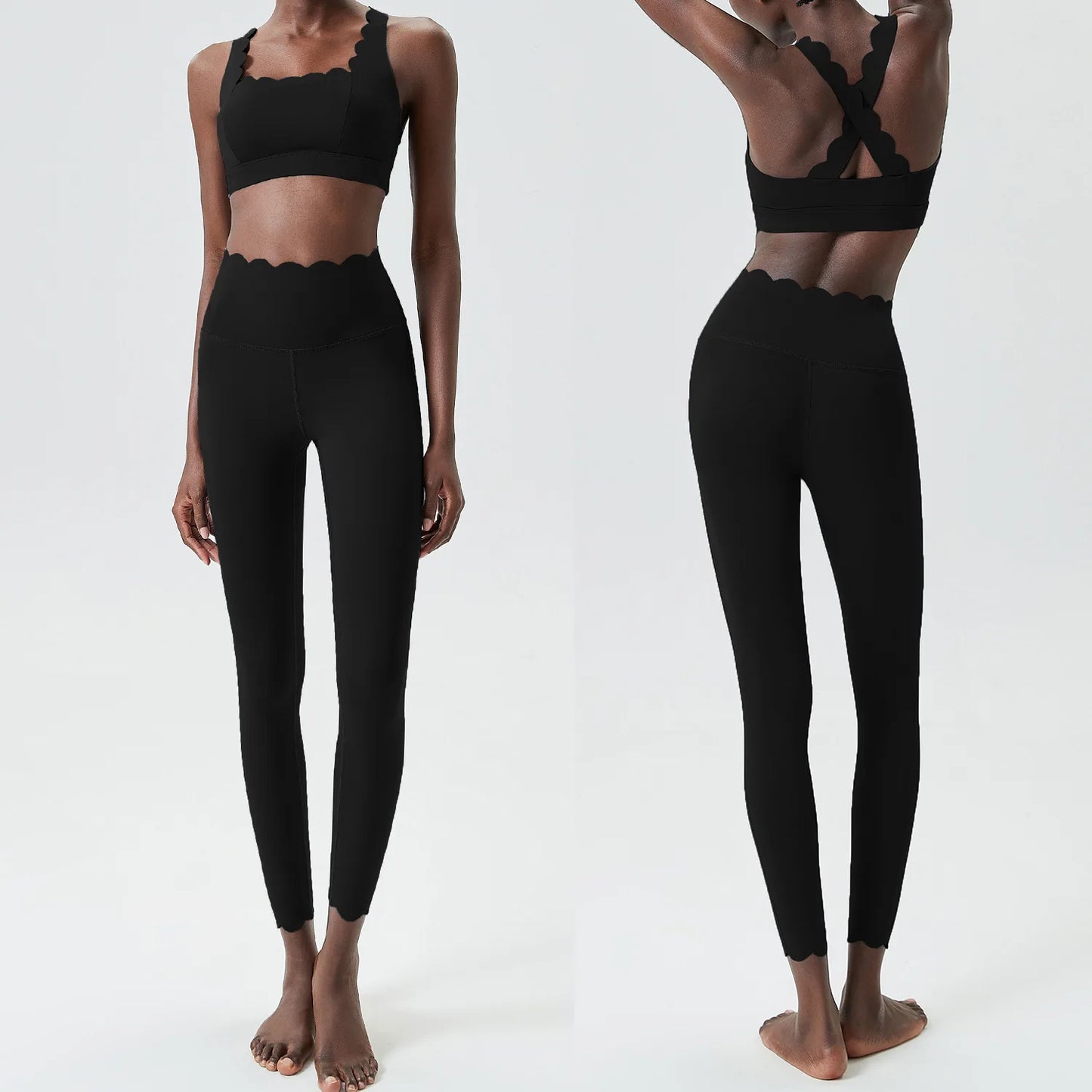 Two Pieces Yoga Set Super Streth Slim Fit