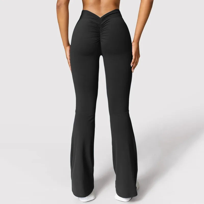 V-back High Waist Push Up  Leggings