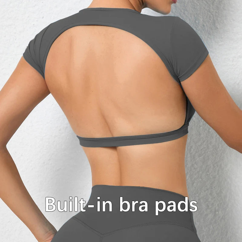 Breathable Backless Top