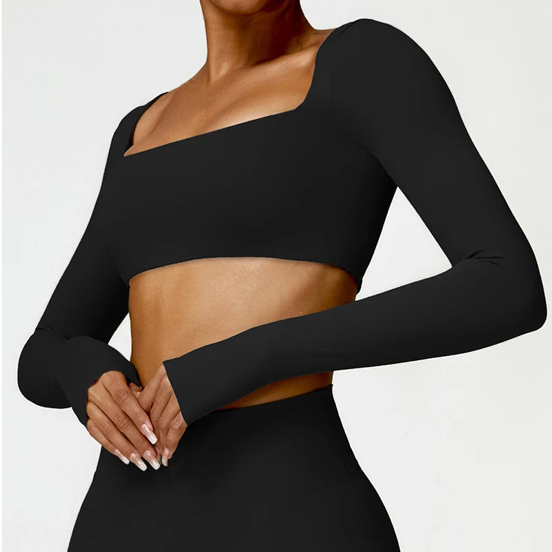 Square Neck Gym Top