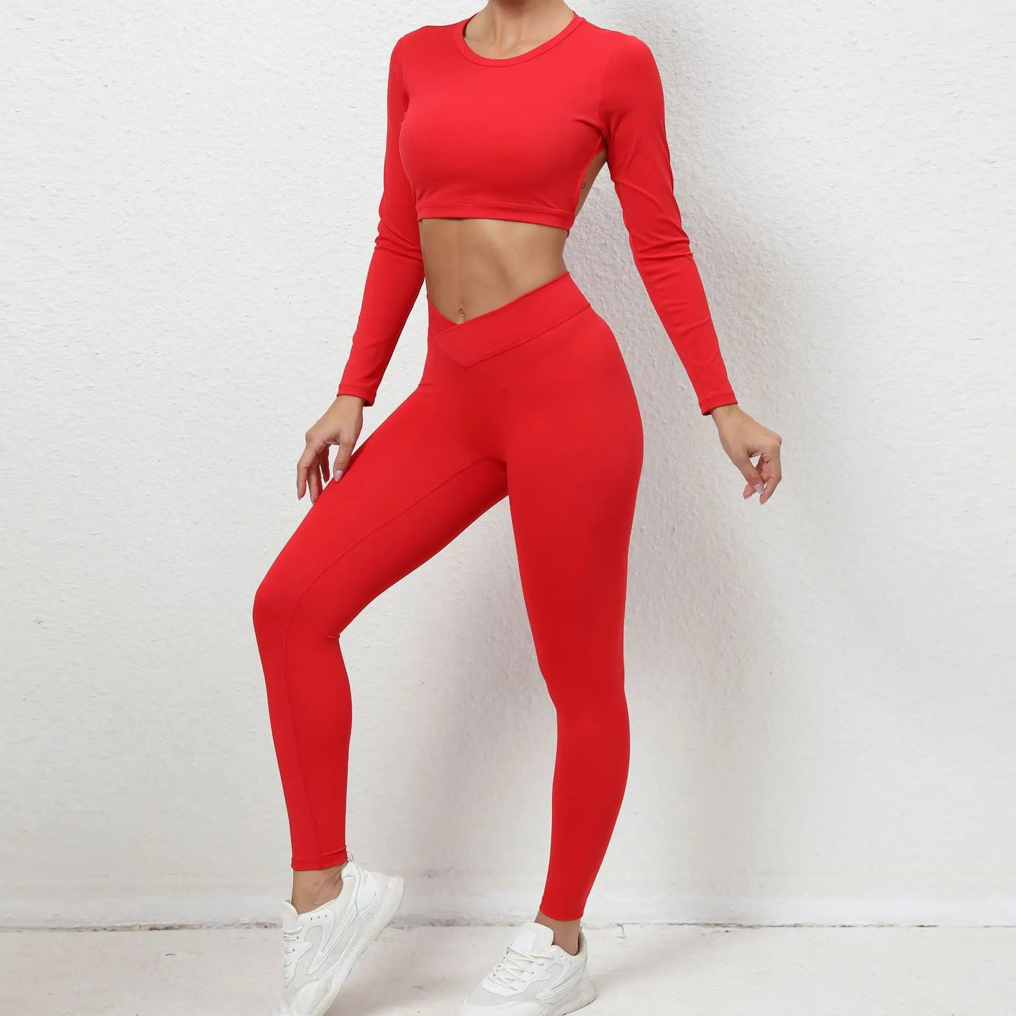 2Pieces Long Sleeve  Yoga Set