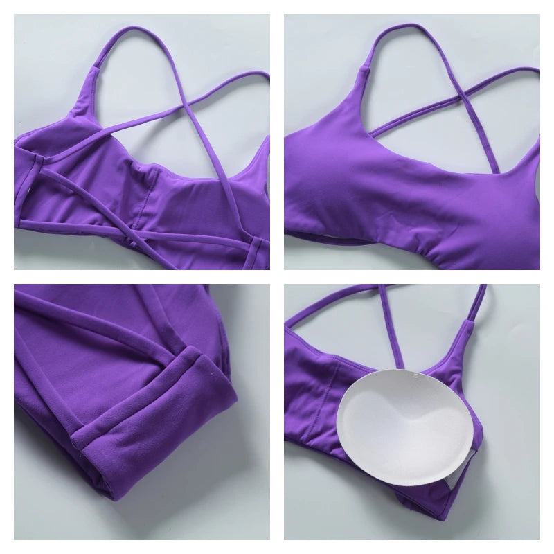 Back Cross Sports Bra