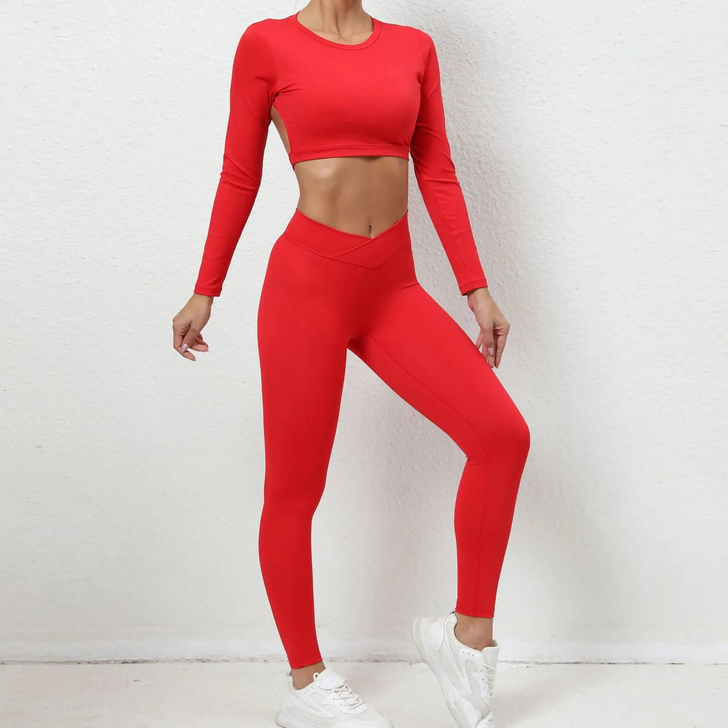 2Pieces Long Sleeve  Yoga Set