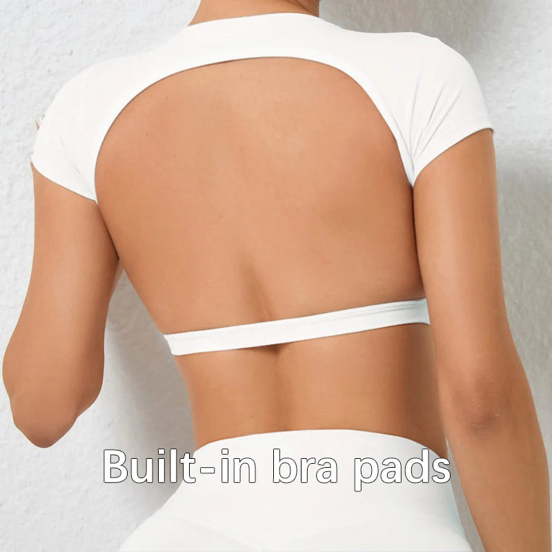 Breathable Backless Top